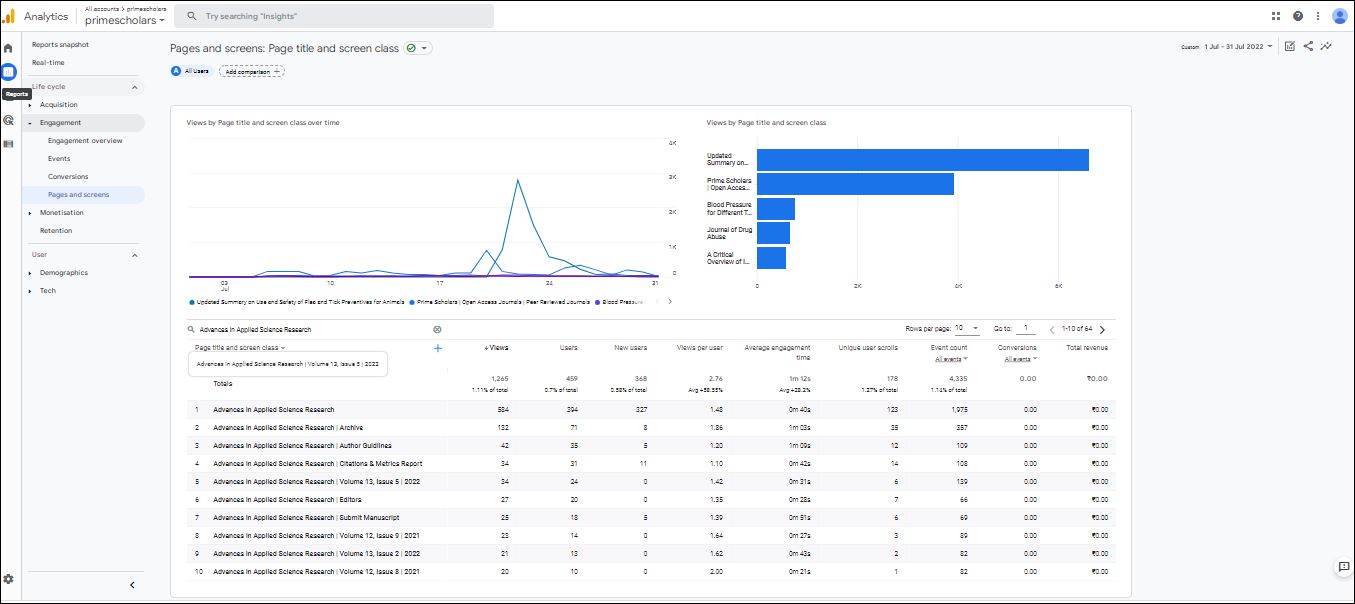 Visitor Analysis Report