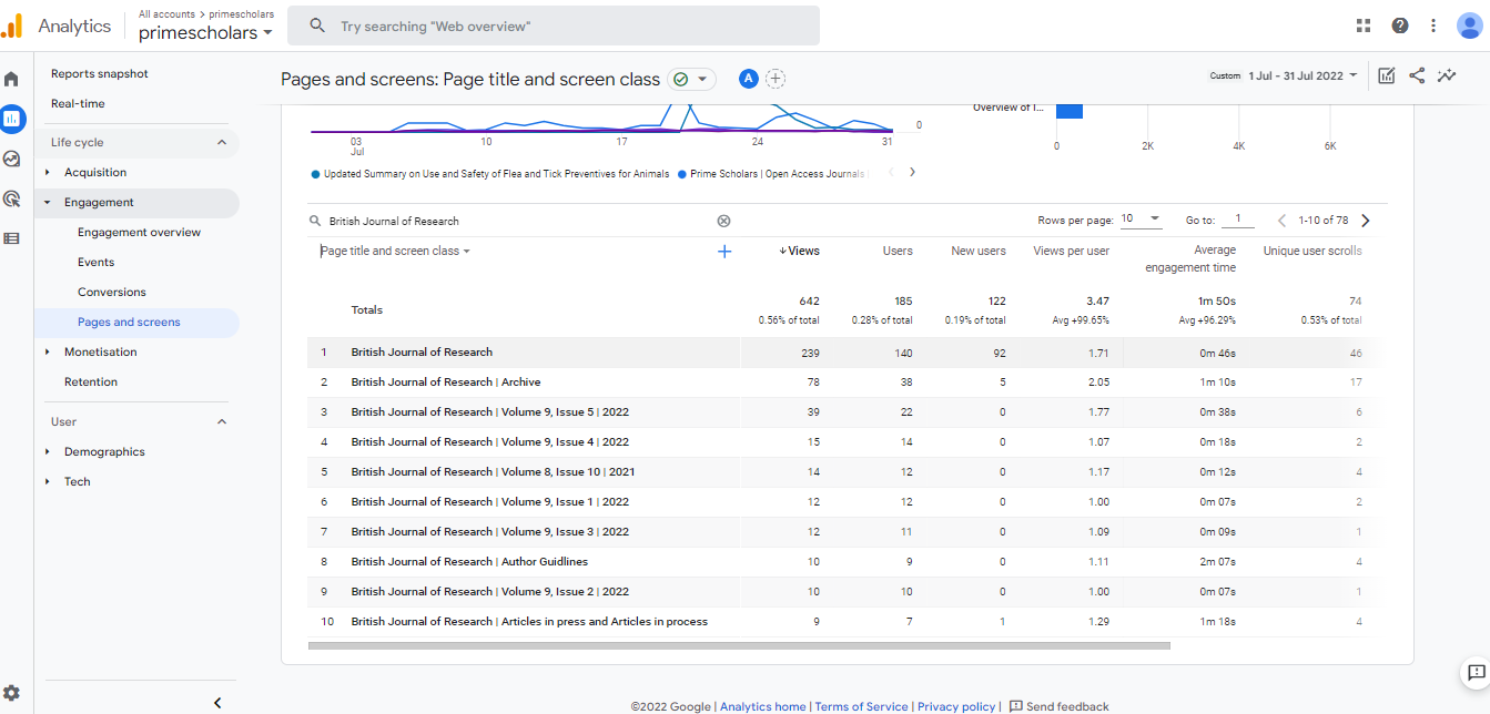 Visitor Analysis Report